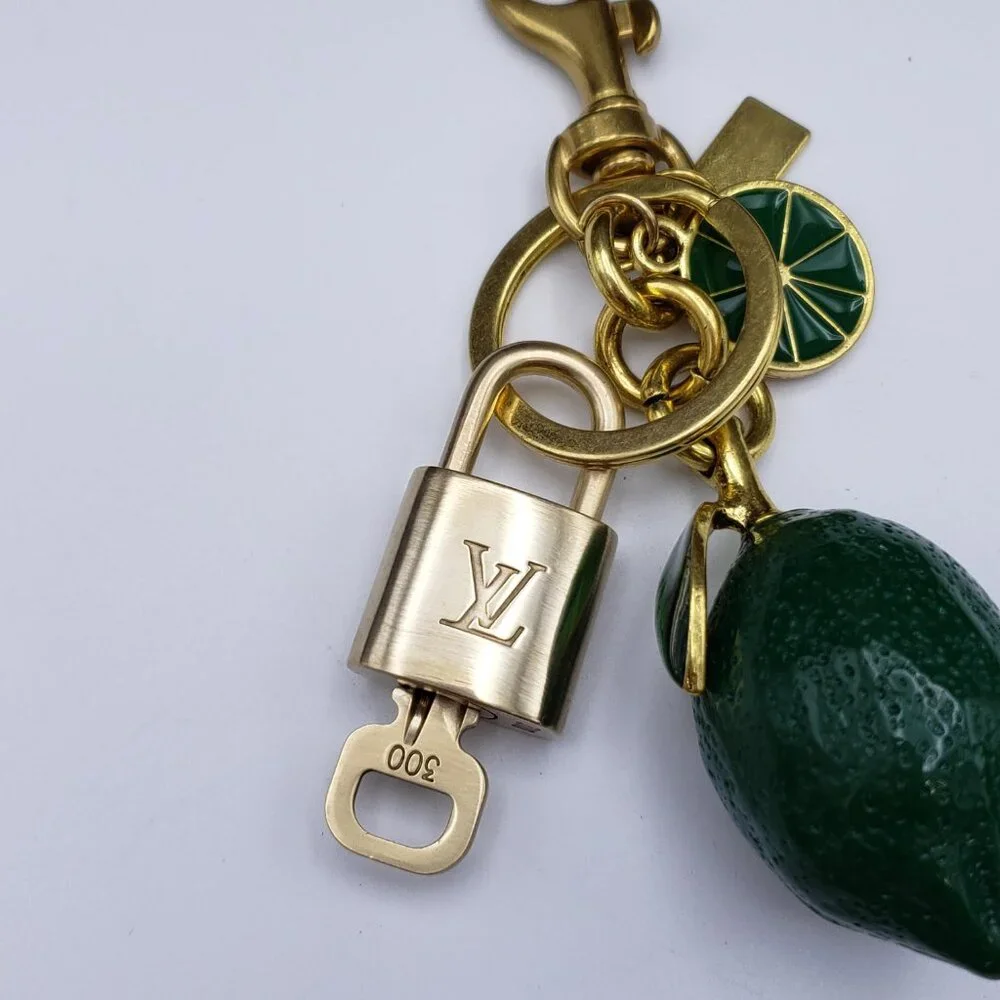 Louis Vuitton Authentic Gold Lock 🔒 Unbranded Lemon Keychain Charm for Bags